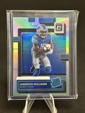 Donruss Jameson Williams Optic Preview Holo Prizm Rookie RC 2022 #P-308 Lions