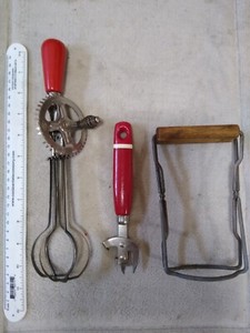 1950's kitchen utensils. (3)