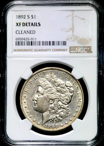 1892-S $1 Morgan Silver Dollar - NGC XF Details - Excellent Hole Filler  CC467