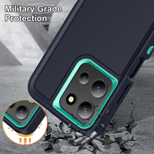 Funda de teléfono 3 en 1 de alta resistencia con soporte para Moto G Play/Power 5G 2025/G 5G 2025 - Imagen 63 de 98