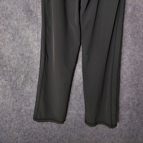Prana Pants L Long Breathe Wide Leg Pocket Lightweight Gray Quick Dry Hiking - Picture 8 of 12