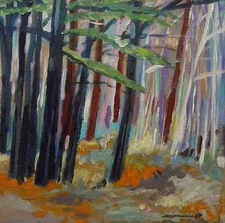 Original Woods  Landscape Acrylic Painting JMW art John Williams Realism