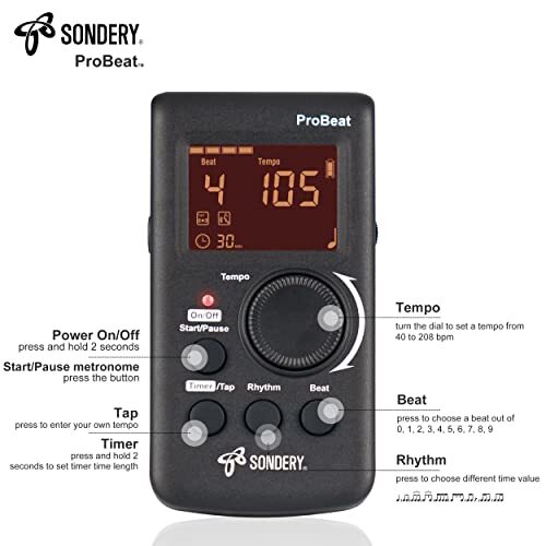 Electronic Metronome Human Voice Loud Volume Digital Guitar Drum 3