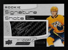 2018 Upper Deck Engrained Rookie Signature Shots 42/149 Eeli Tolvanen Auto 2d8