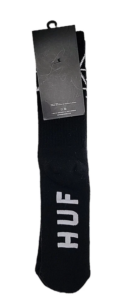 Носки короткие HUF 3 треугольные черные один размер подходит большинству - Изображение 3 из 4