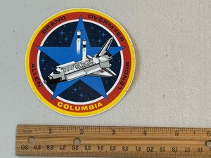 NASA Columbia Space Shuttle Allen-Brand-Overmyer-Lenoir Astronauts Sticker