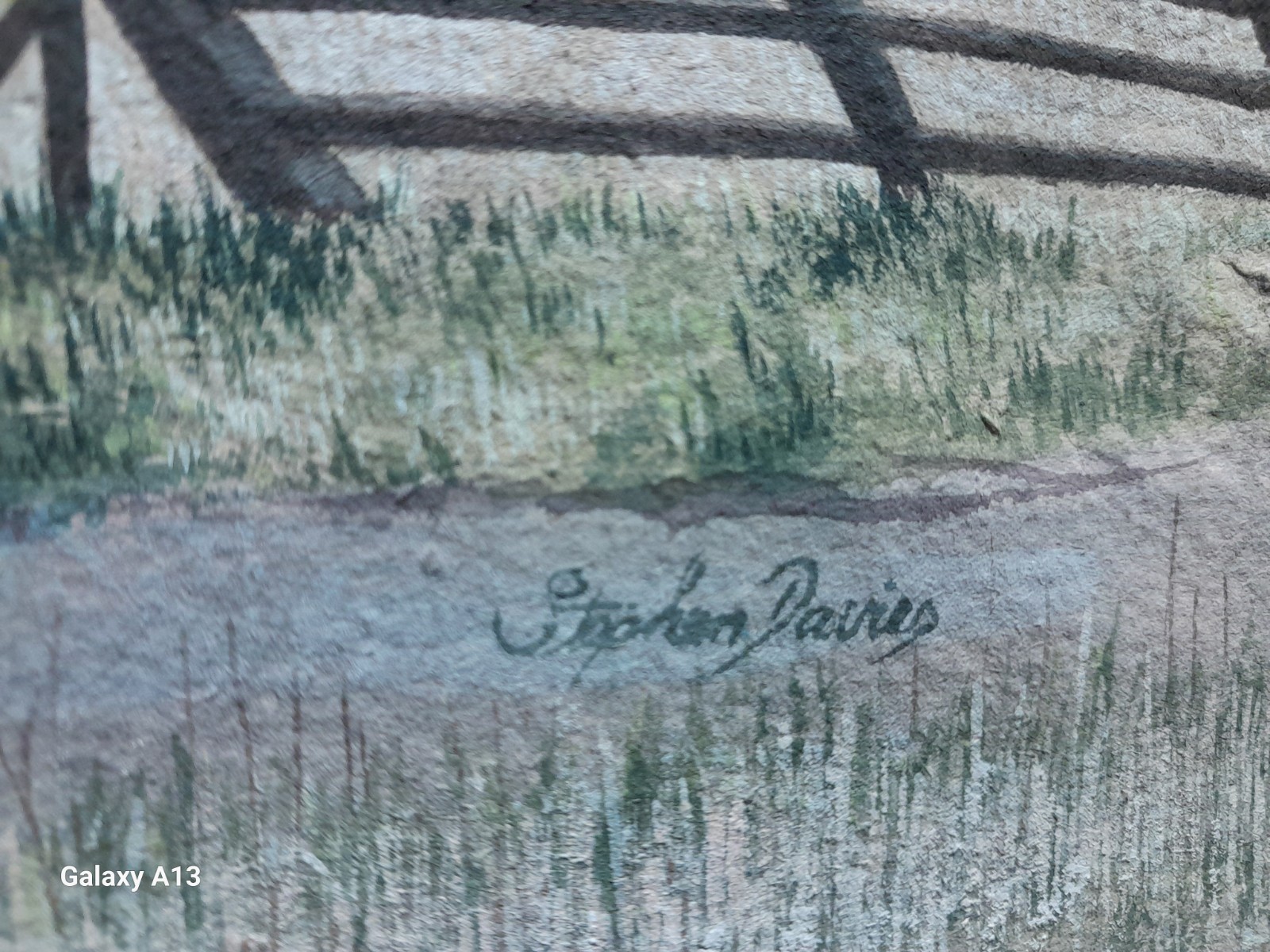 Antique Watercolor Painting Estate Find