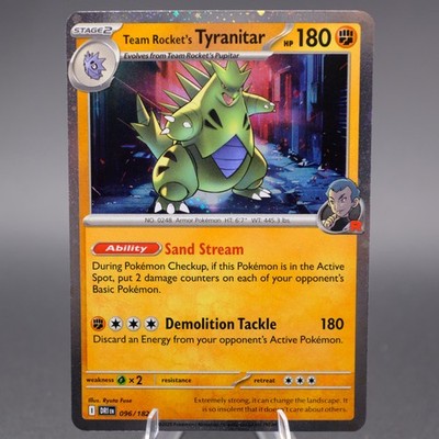 Team Rocket's Tyranitar 096/182 (Cosmo Holo) SV10: Destined Rivals