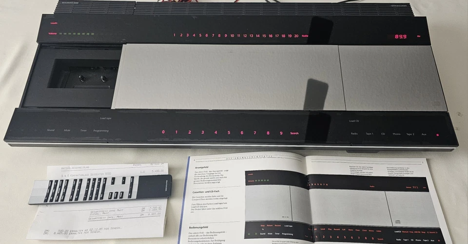 Bang & Olufsen BeoCenter 9500 – Vintage mit Fernbedienung, Anleitung Und - Bild 2 von 4