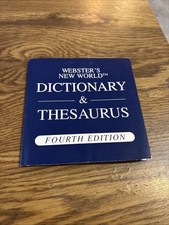 Webster's New World Dictionary Thesaurus Windows CD Rom Software, 4th ed.