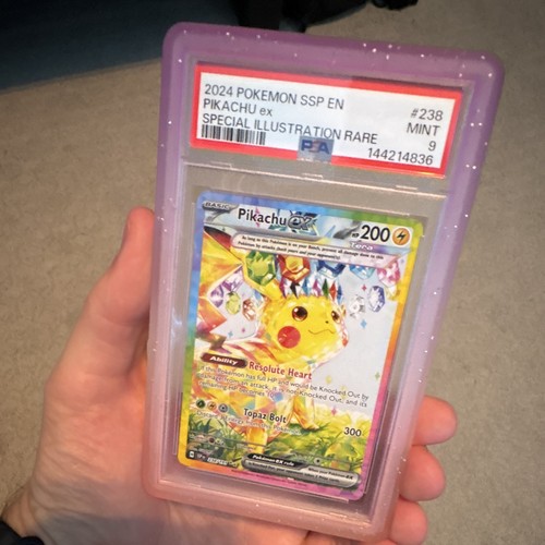 2024 Pokemon SSP EN Pikachu ex 238/191 Surging Sparks SIR Holo PSA 9