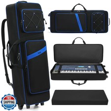 BOSSTIN 61 Key Keyboard Case with Wheels, Int...