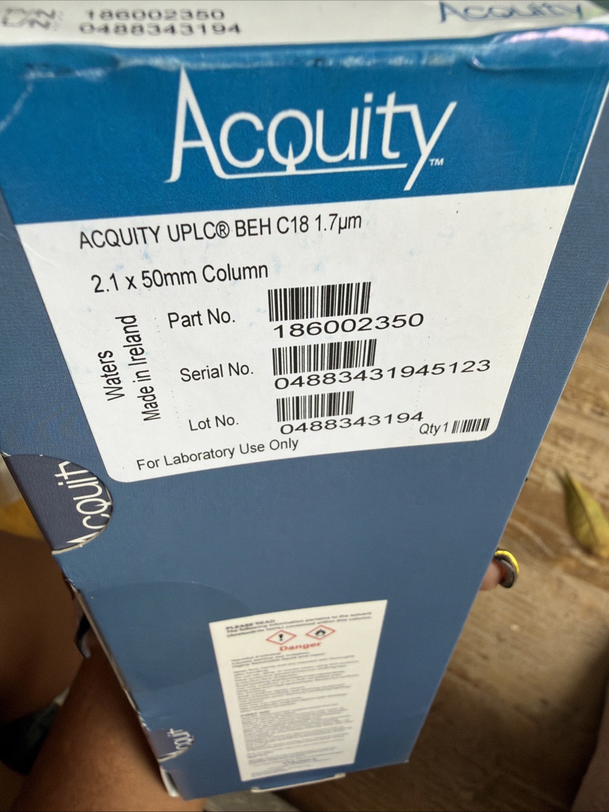 Acquity 186002350 2.1 x 50mm Column - NEW SEALED