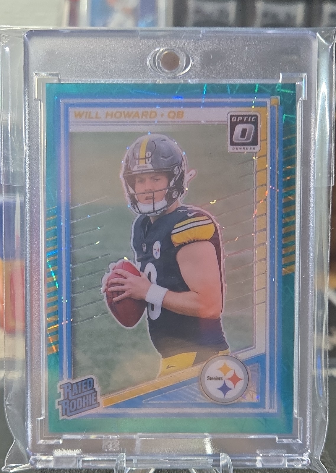 2025 Panini Donruss Optic - Rated Rookie Will Howard #233 Teal Velocity Prizm...