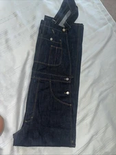 Men’s Denim Jeans Dungarees Pullover Bibbed Overall Jumpsuit Heavy Duty Overall