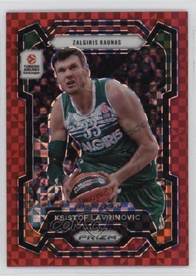 2023-24 Prizm Turkish Airlines EuroLeague Red Power 1/75 Ksistof Lavrinovic 14mf