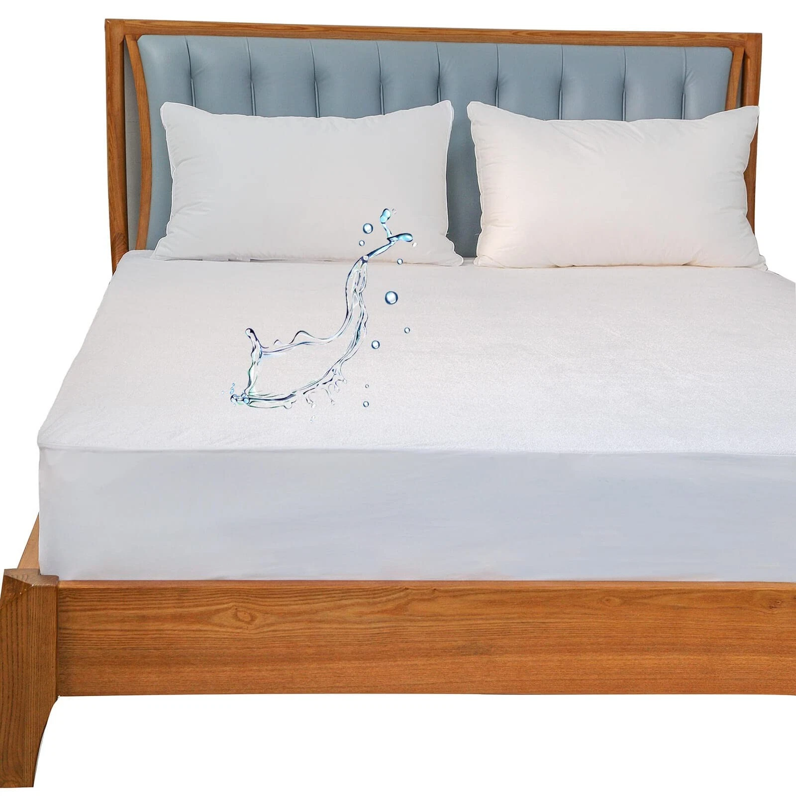 King Size Mattress Protector Waterproof Soft Viscose Terry Matressprotector Q...