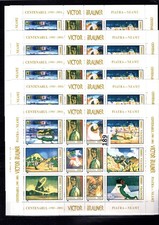 /// 10 S/S ROMANIA 2003 - MNH - VICTOR BRAUNER - ANIMALS - DINOSAURS 