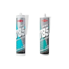 DOW CORNING 785+ Bacteria Resistant Bath Sanitary Silicone Sealant WHITE & CLEAR