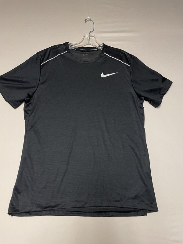 Nike Dri-FIT Lightweight Breathable Running T-Shirt Men's Black Size M