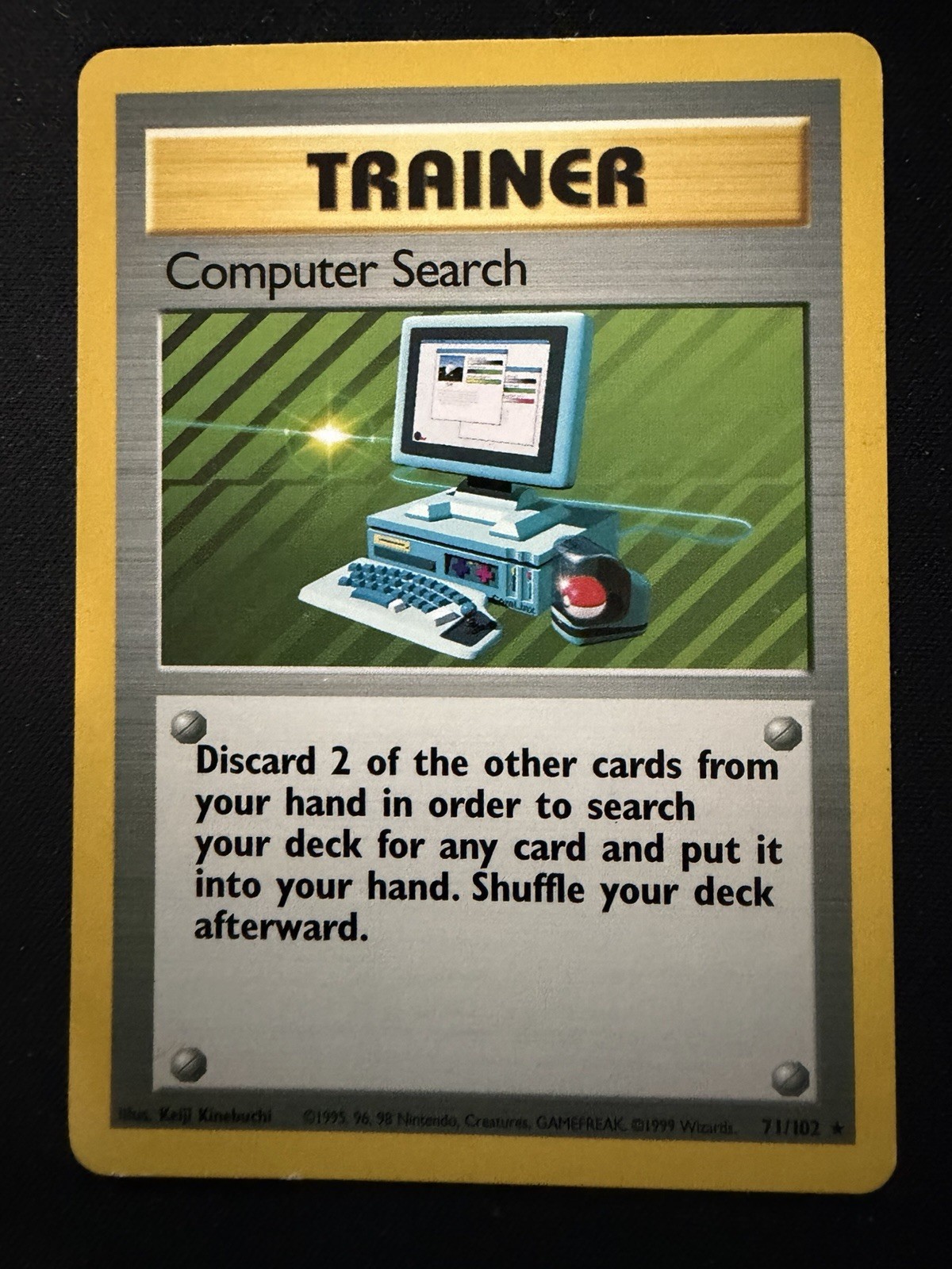 Computer Search - 1999 Pokemon Base Set 71/102 - Vintage WOTC