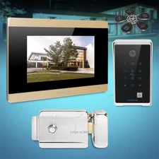 HOMSECUR 7" Wired Video Door Phone Intercom System with Touch Screen Monitor