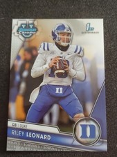 2023 Bowman Chrome University #6 Riley Leonard Duke Blue Devils