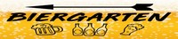 Holzschild 10X46 Cm Biergarten Links Bier Deko Geschenk Schild