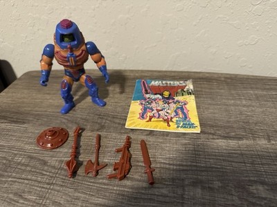 RARE Motu Vintage Man E Faces Weapons Wonder Bread Sword Mace, Gun, Shield, Axe