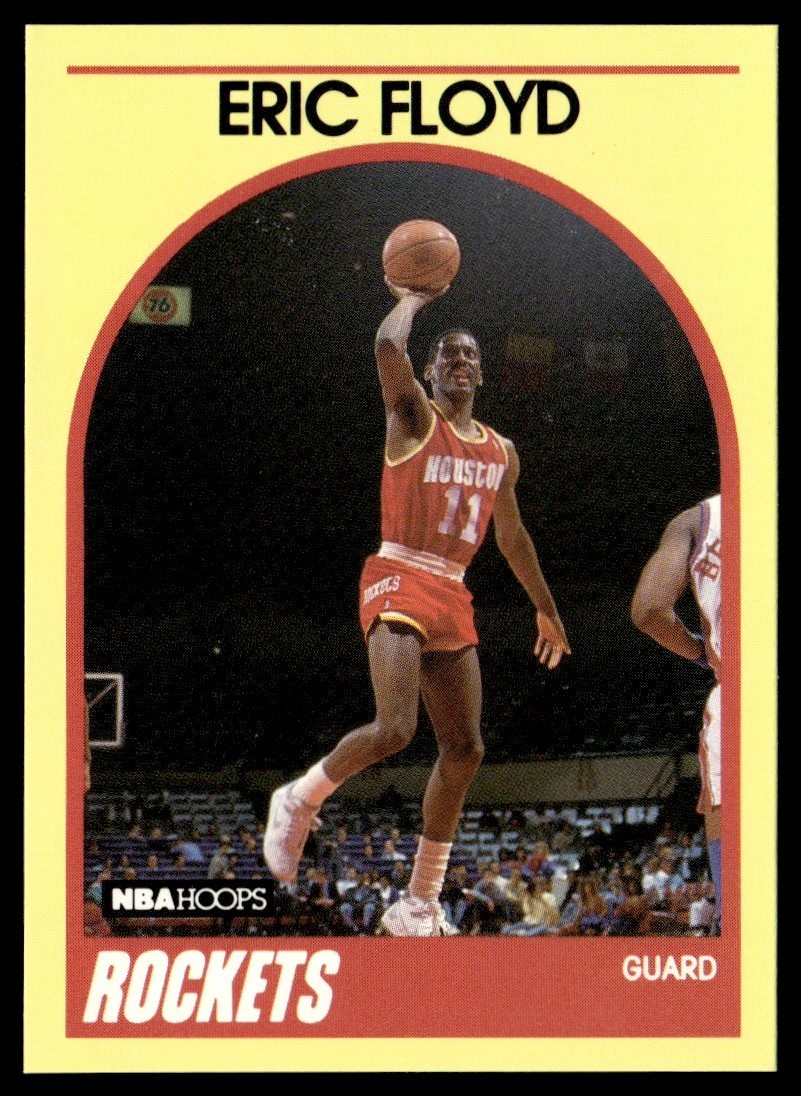 1990-91 Hoops 100 Superstars Eric Floyd Houston Rockets #35