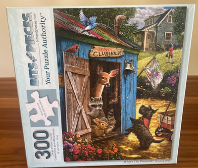 NEW Bits & Pieces 300-Large-Piece Puzzle ''What's the Password'' 18''x24'' L. Jones