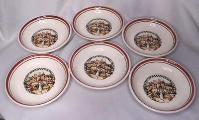 Set of 6 Vintage 1970's Himark Italian Pasta Bowl 8 1/4 in