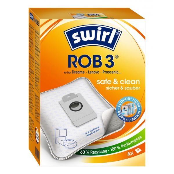 Swirl Bust Polvere Rob 3 Ecopor Robot Aspiratore 4 Pezzi - Immagine 2