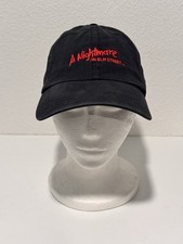 Nightmare on Elm Street Hat Cap Black Strap Back Adjustable Embroidered Horror