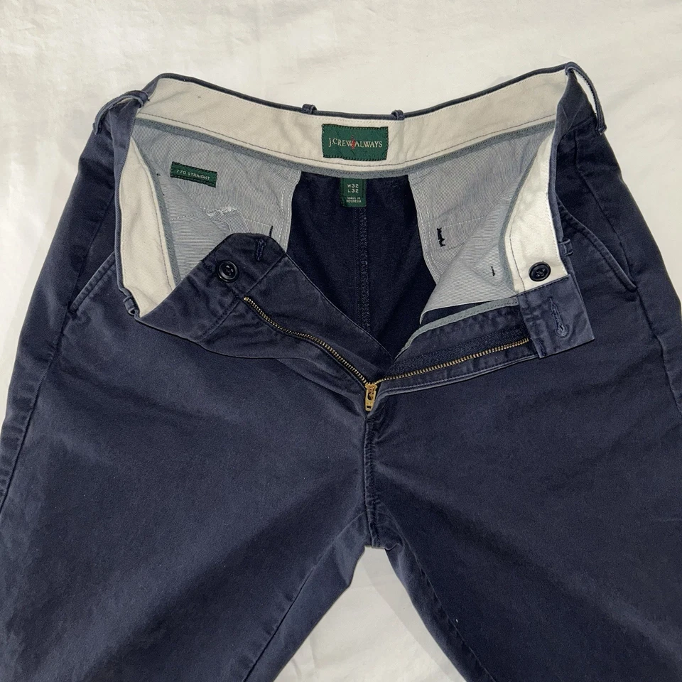 J.Crew Oarsmen Classic Chino Retro Pants – Men’s Size 32x32 — Navy - Image 2 of 4
