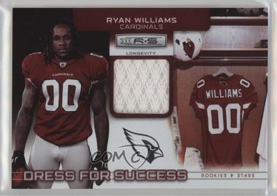 2011 Rookies & Stars Longevity Dress for Success Jerseys Ryan Williams RC n1u