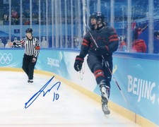 Sarah Fillier signed 2022 Olympics Team Canada goal celebration 8x10 photo PROOF
