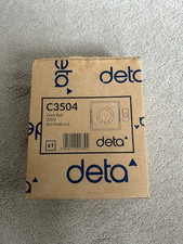 Deta C3504 Door Bell 230V Bell Push Included White Finish. Unused and Brand New