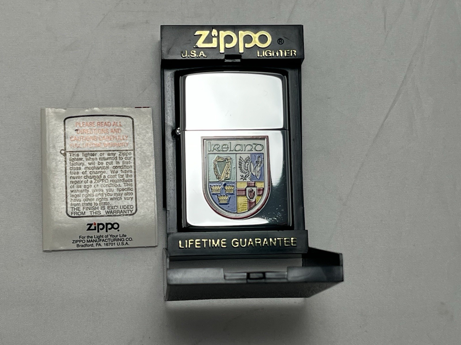 Zippo Ireland Irish Four Provinces Coat Of Arms