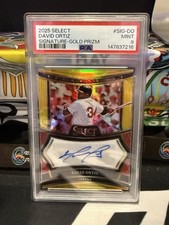 2025 Panini Select David Ortiz GOLD Legend Auto /10 🔥 Boston Red Sox PSA 9 TZ