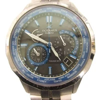 Casio Oceanus Manta Watch Solar OCW-S1400-1AJF Navy Dial Silver Color