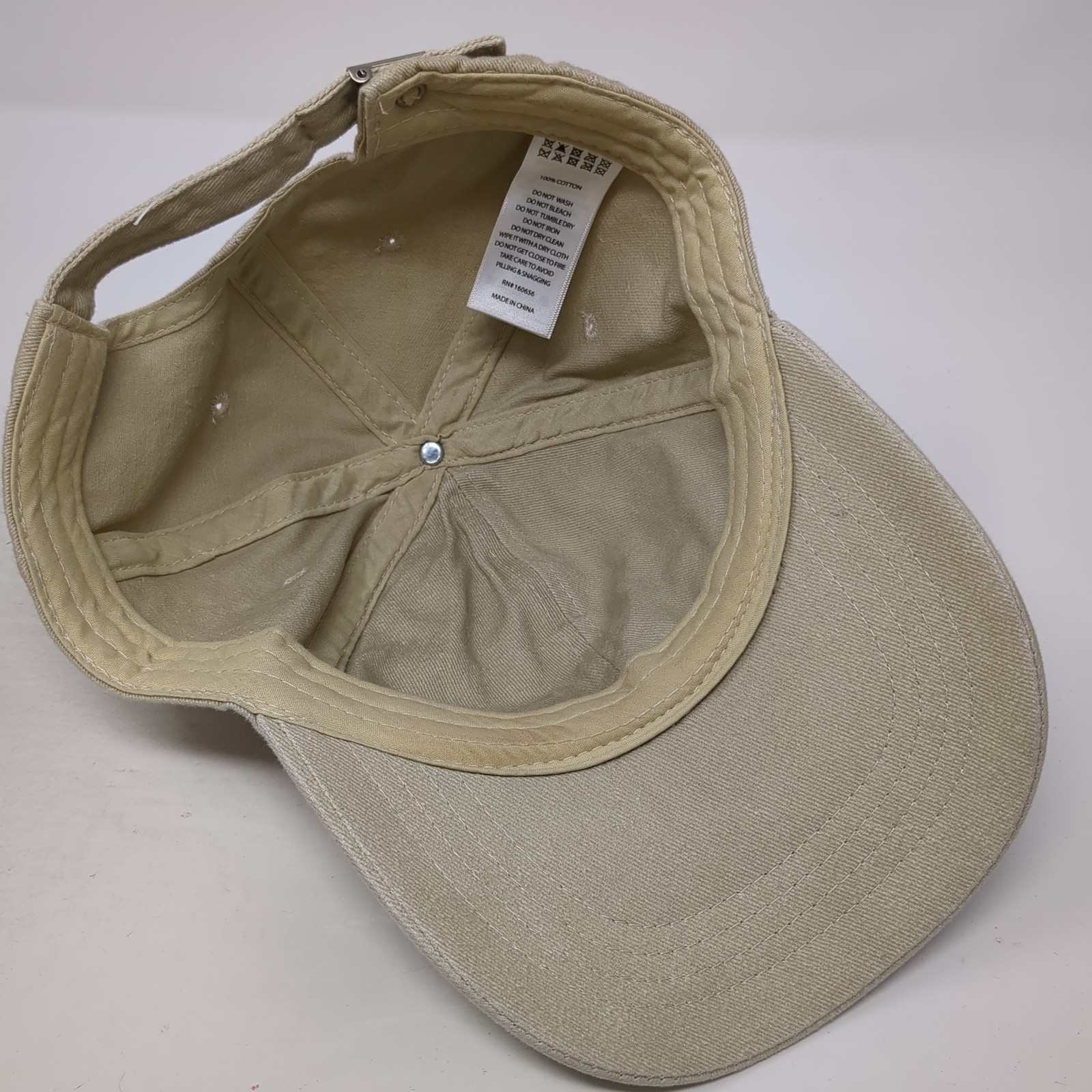 NYC Slideback Baseball Hat Beige Solid One Size A… - image 7