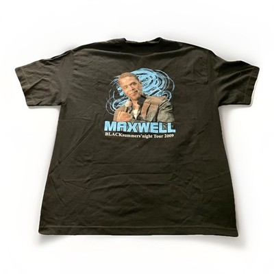 Vintage 2009 Maxwell BLACKsummers night Tour Tee XL Black R&B Soul Concert Shirt