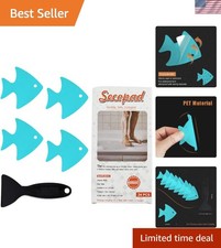 24 PCS Non-Slip Bathtub Stickers - Safety Shower Treads with Scraper