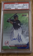 2016 Bowman's Best -Autographs Aaron Judge #B16-AJ Green Refractor /99 