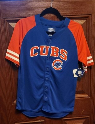 Team Athletics Genuine Merchandise Chicago Cubs Royal Blue Jersey Youth L 14/16