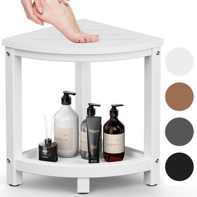 Shower Stool for Inside Shower, Corner Shower Bench Seat, HDPE Waterproof Shower