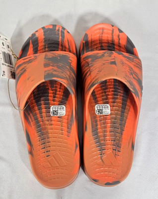 Adidas Lightshift Slides Sportswear Slip On Sandals Men's Size 8 Dusky Orange