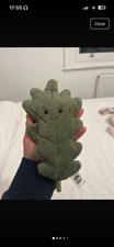 Jellycat Little Woodland Oak Leaf Small Green Without Tags Retired