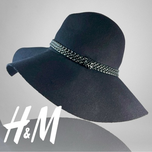 H&M Black Felted Wool Hat